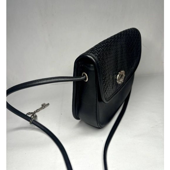 Fossil Authentic Black Genuine Leather Women's Crossbody Bag - Picture 4 of 13